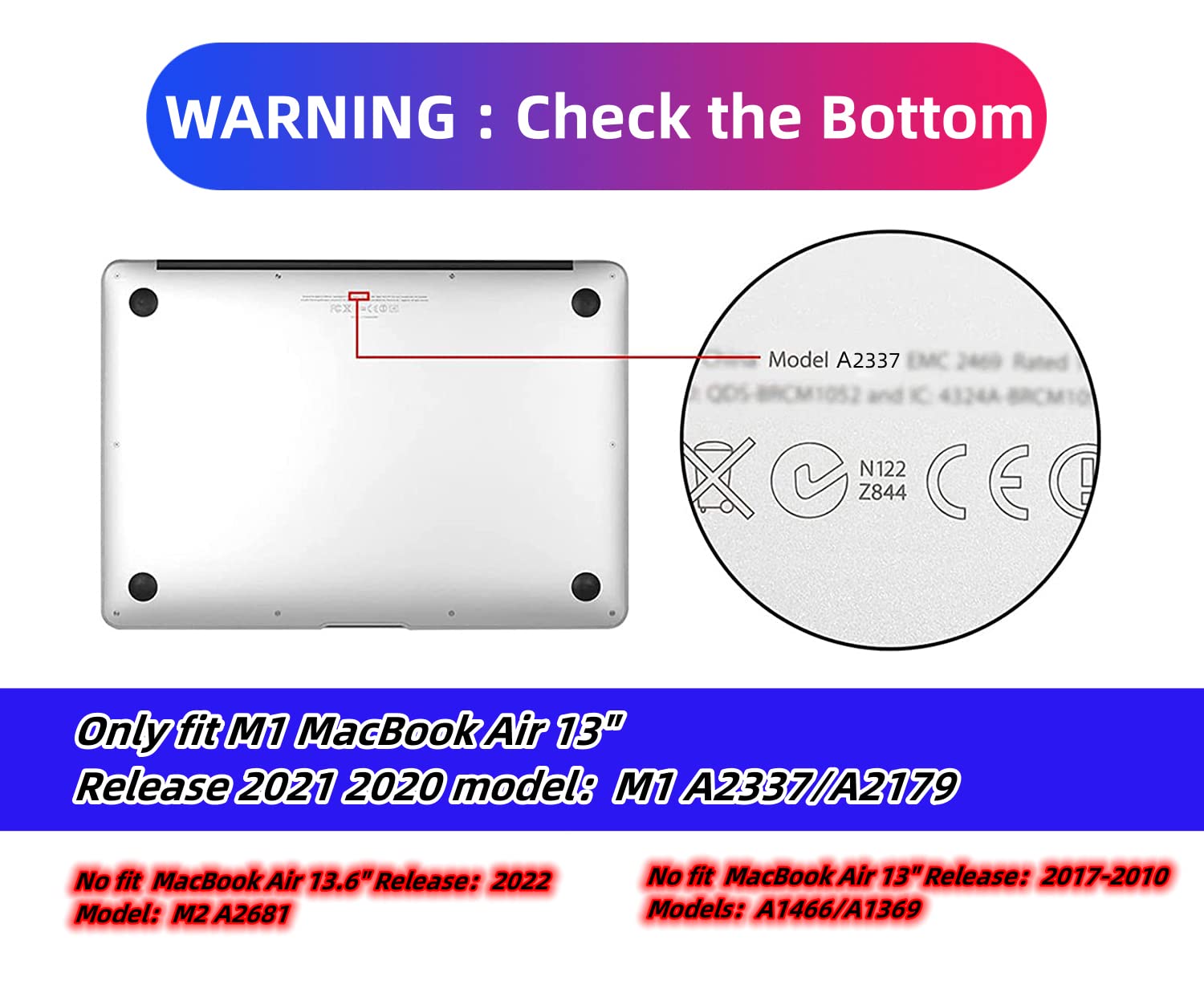 Funda Compatible con MacBook Air 13 Pulgadas 2020 2021 2022 M1 A2337/A2179,Carcasa Rígida Protector de Plástico Cubierta & EU Teclado Cubierta & Pantalla Protecto,Cerebro Izquierdo y Derecho 1