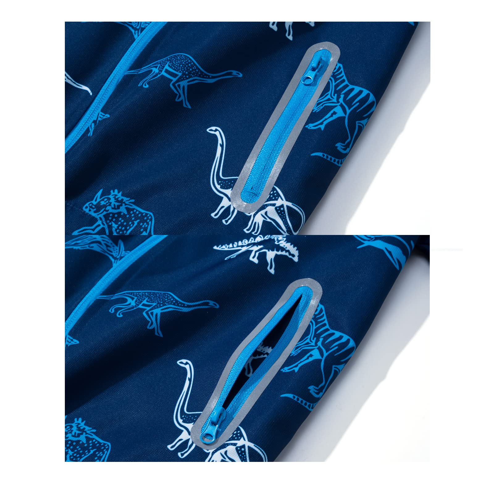 Kinder Regenjacke Jungen Dinosaurier Sommerjacke Wasserdicht Jacke mit Kapuze