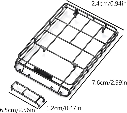 Miniatura 9 de RC, portaequipajes, parte del cuerpo del portaequipajes para MN90 D90 Rock Crawler 112 RC Car DIY Hobby accesorios suministros pieza de repuesto
