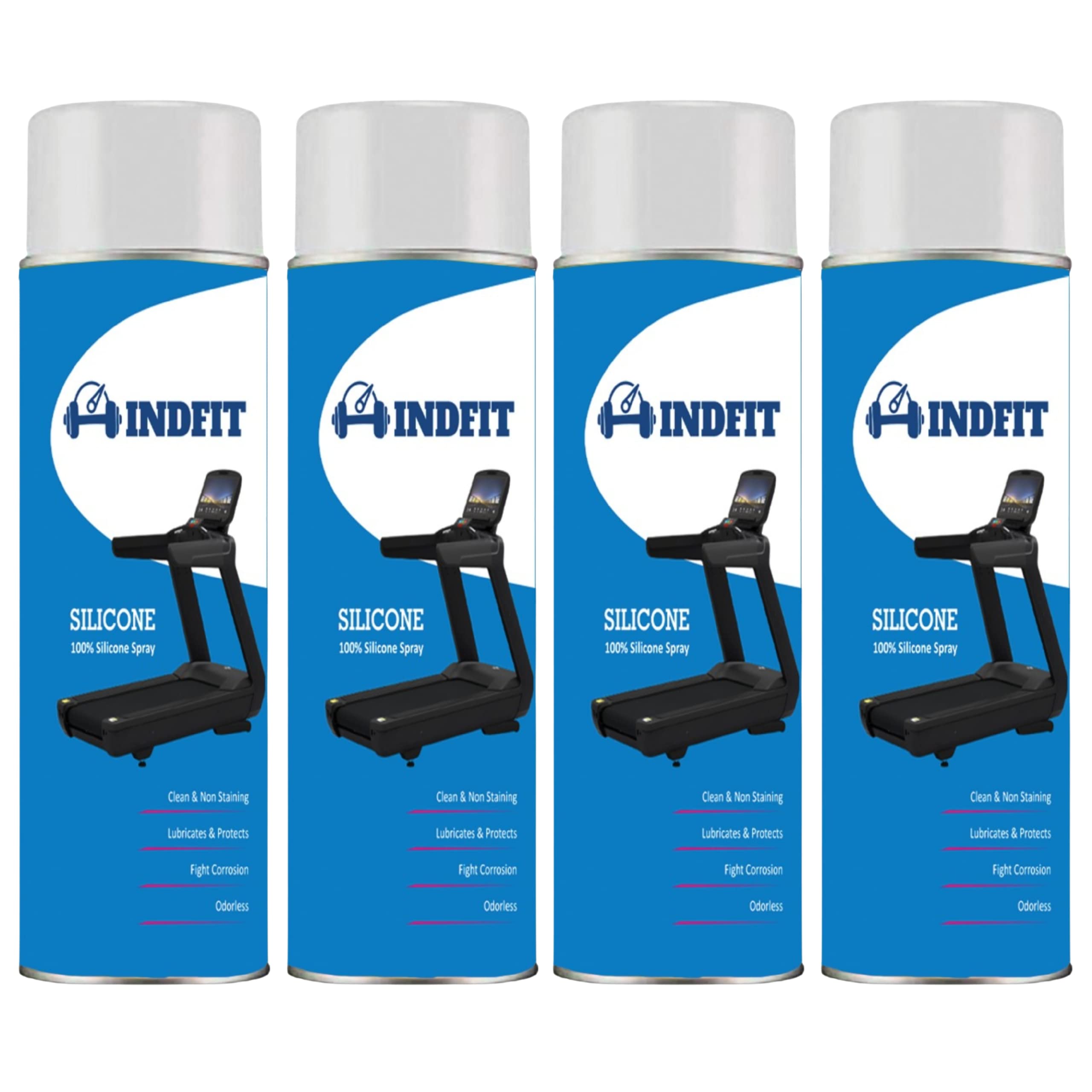 INDFIT® Treadmill Lubricant Spray 100% Silicone Oil for Treadmill (550ml), Treadmill Lubricant Oil for Belt, Use for Smoothing & Servicing Belt of All Treadmills (Pack of 4) (B0B94TTBLV) Amazon Price History, Amazon Price Tracker