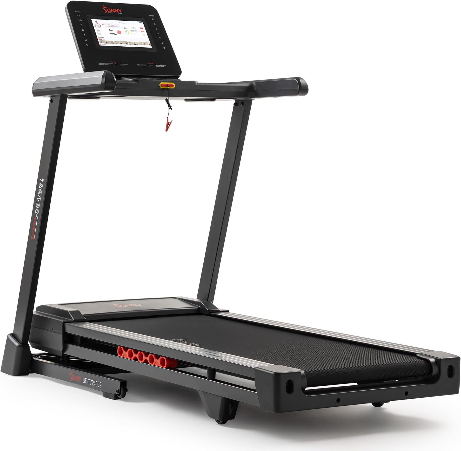 Exercise Treadmills Double Deck Sizes and Incline Features with Bluetooth & SunnyFit App