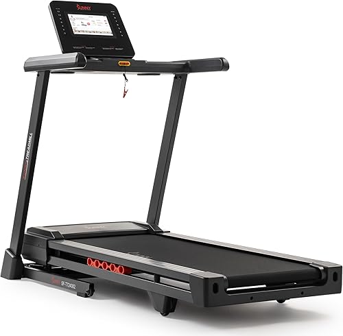 Sunny Health & Fitness Smart Heavy-Duty Auto Incline Treadmill with 20" Running Deck and Free SunnyFit App Connection