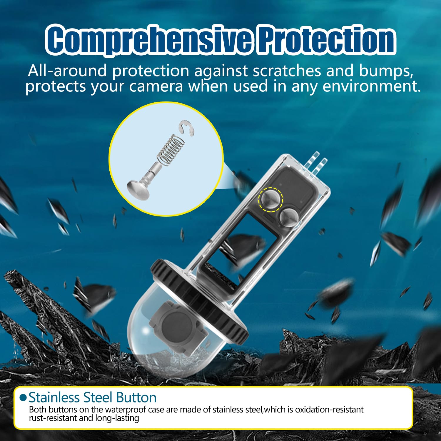 Osmo Pocket 3 40M/131FT Funda Protectora Buceo Compatible para dji Osmo Pocket 3 Impermeables Accesorios