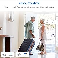 Vista 5 de Regulador de intensidad enchufable, enchufe inalámbrico con control remoto, interruptor de luz digital para lámpara compatible con Alexa, para luces