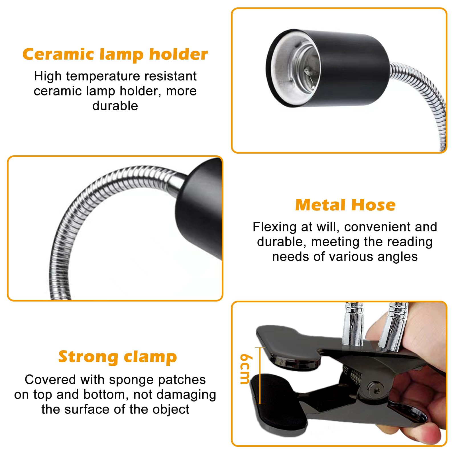 Lampada Riscaldante Per Tartarughe A Due Teste - UVB E Calore, Per Acquari E Terrari - Foto 13