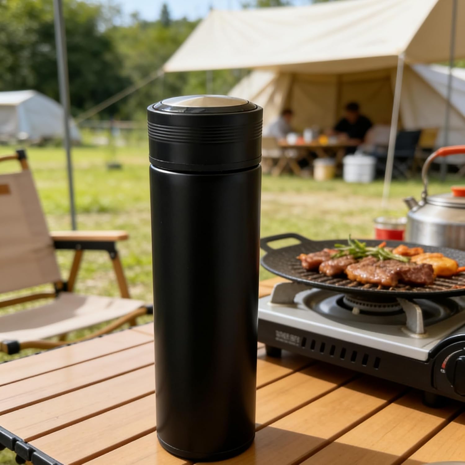 Thermal Vacuum Insulated Travel Coffee Mugs Stainless Steel Water Bottles Flask For Hot Drinks Termos Para Cafe Double Wall Reusable Cups Metal