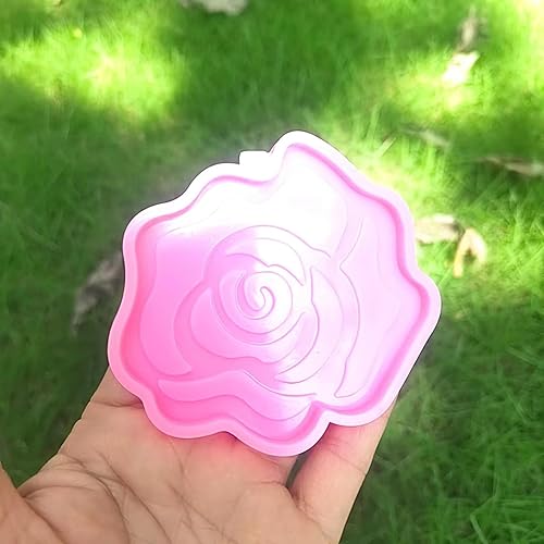 Miniatura 5 de Molde de resina con forma de flor de rosa, molde de fundición epoxi para resina epoxi, fabricación de joyas