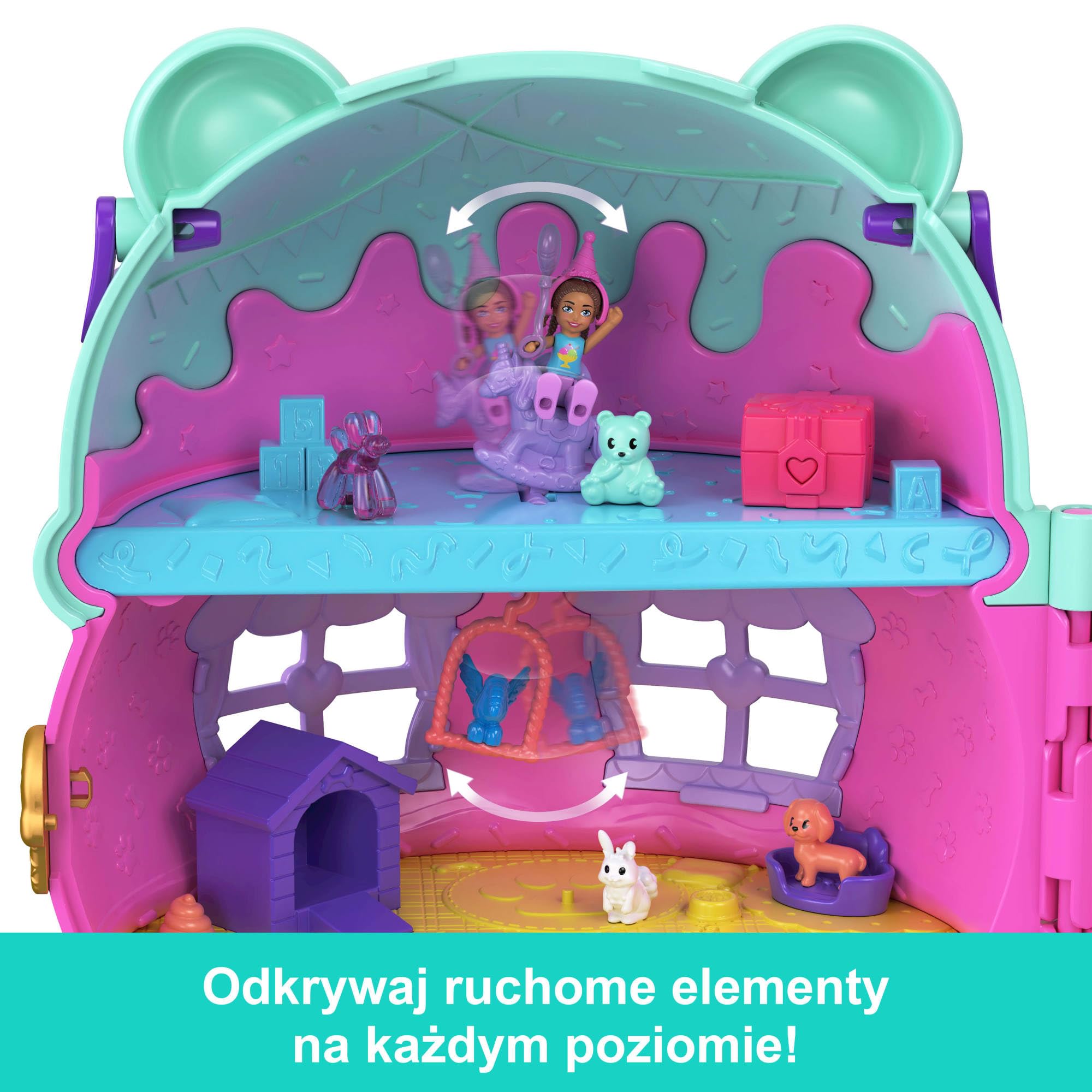 Polly Pocket Duży zestaw kompaktowy Dom Lodowego Misia