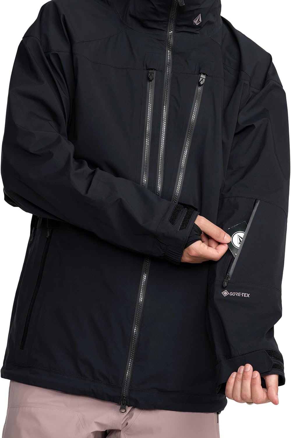 Volcom Men's Guch Stretch Gore-tex 3l Snowboard Jacket – 30k Waterproof, Recco®, Zip Tech® - Image 3