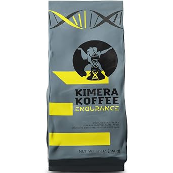 Kimera Koffee Endurance Blend Organic Medium Roast Nootropic Coffee with L-Tyrosine and Glycine, 12oz Ground