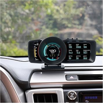 OBD2 GPS Hud Head Up Display Speedometer Hud Display Car Speed Projector Overspeed Alarm Monitor With 3 Ultra-large LCD Screen