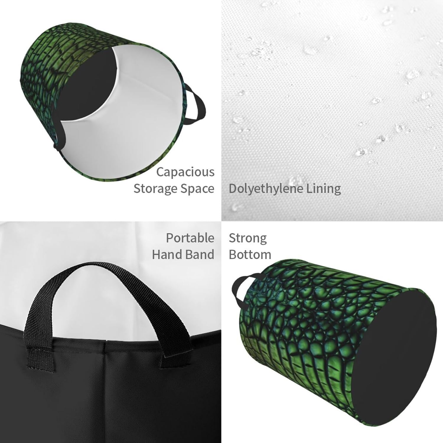 Laundry Basket With Handles Foldable Laundry Hamper Dirty Clothes Basket image 3