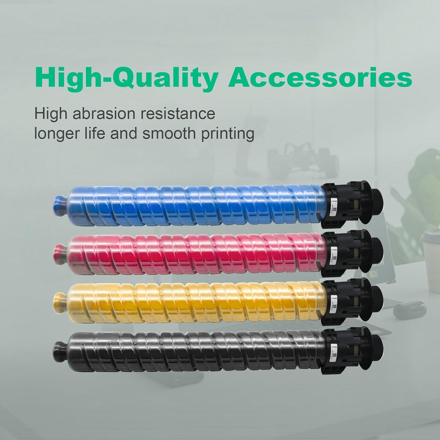 IM C3510 IM C3010 Toner Cartridges 842550 842553 842552 842551 Toner Compatible for Ricoh IM C3010 IM C3510 IMC3510 IMC3010 Printer (4-Pack Black Cyan Magenta Yellow)
