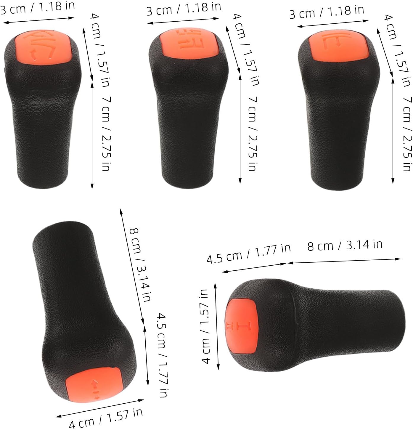 Outanaya 5pcs Forklift Control Lever Ball Knob, Plastic Replacement Handle