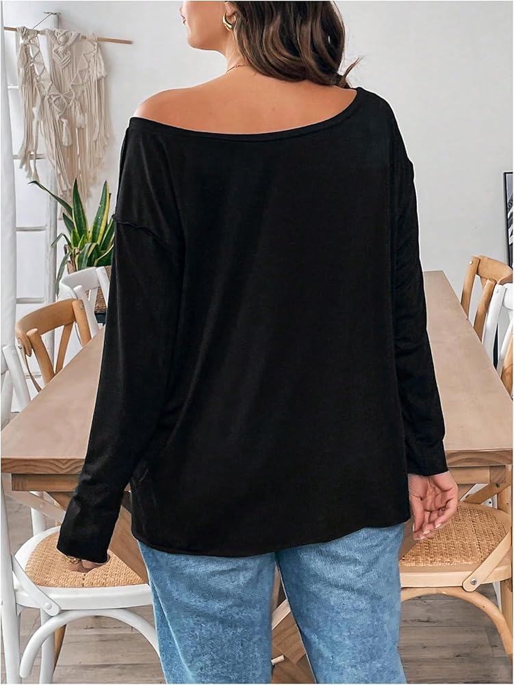 cute plus size off the shoulder shirts