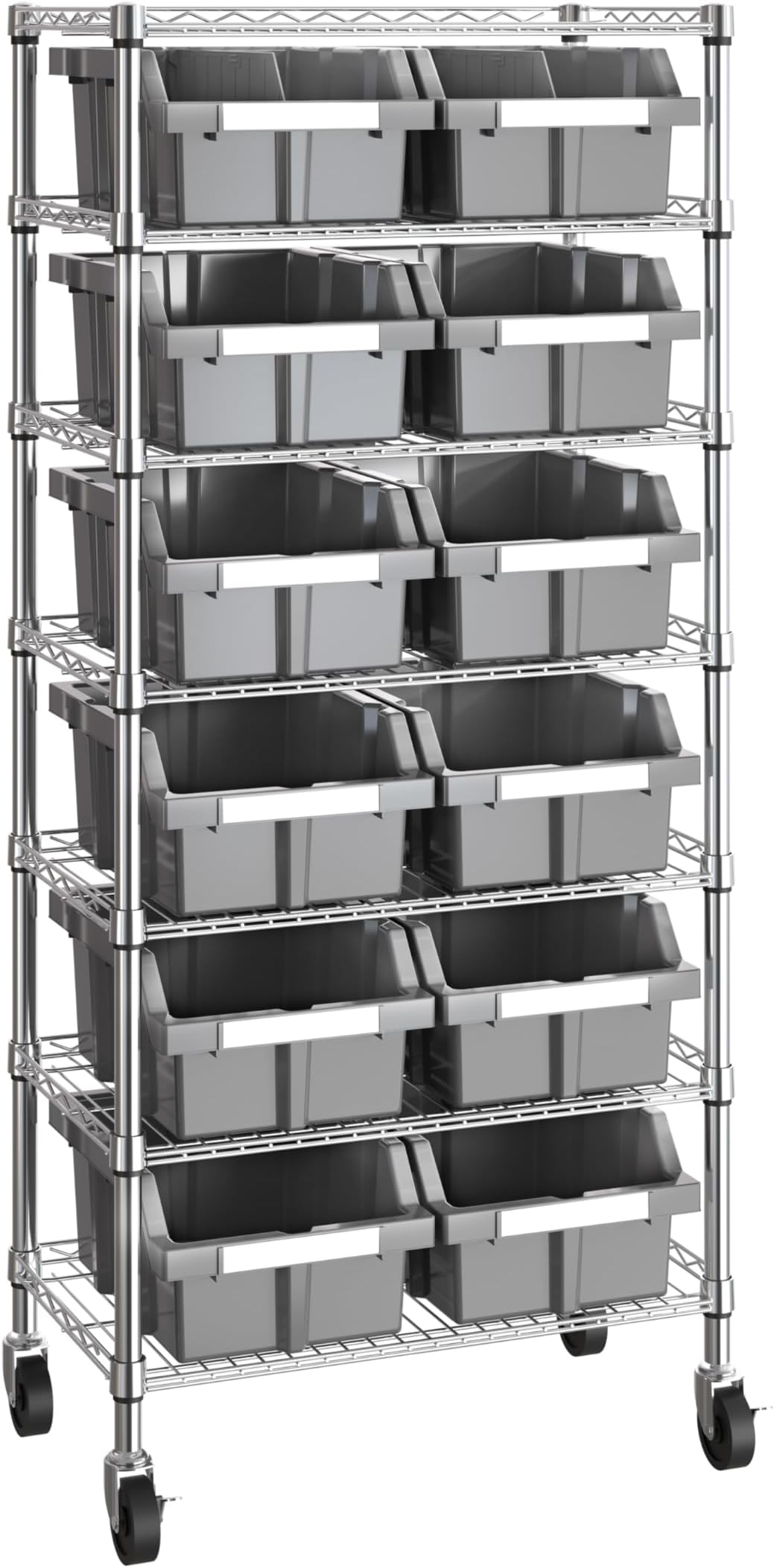 Amazon.com: King's Rack Bin Rack Boltless Steel Storage System ...
