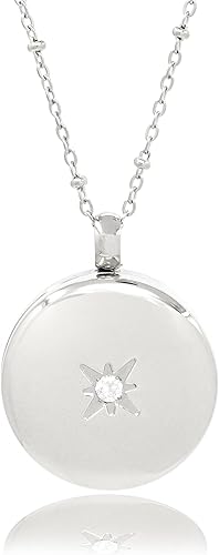 Miniatura 6 de Collar redondo de pastillas, cierre seguro impermeable con caja métrica, soporte para medicamentos, fotos, medicamentos o recuerdos, cadena de 26