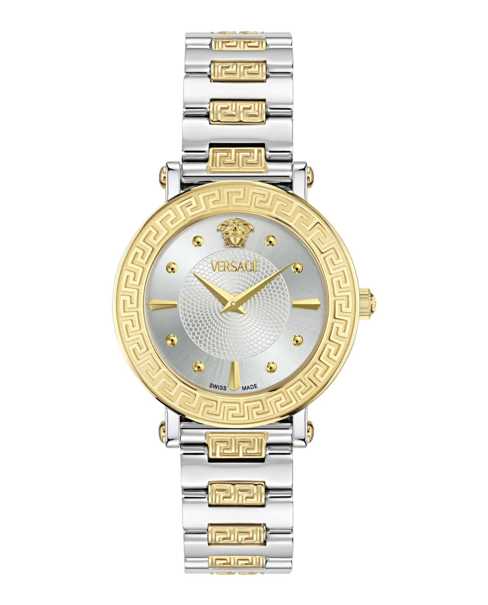 Versace Watches Women's Silver/White Versace Greca Sphere Sunray Watch Ve9c00524 - Stainless Steel / Sapphire