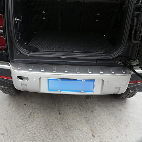 Miniatura 2 de Cubierta protectora de placa de protección de parachoques trasero exterior de acero inoxidable para Land Rover Defender 110 2020 2021 Accesorios de