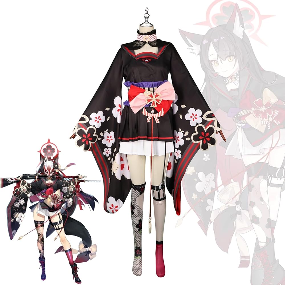 Amazon.co.jp: [YAYANA] 狐坂 ワカモ コスプレ 衣装 ブルアカ ホシノ