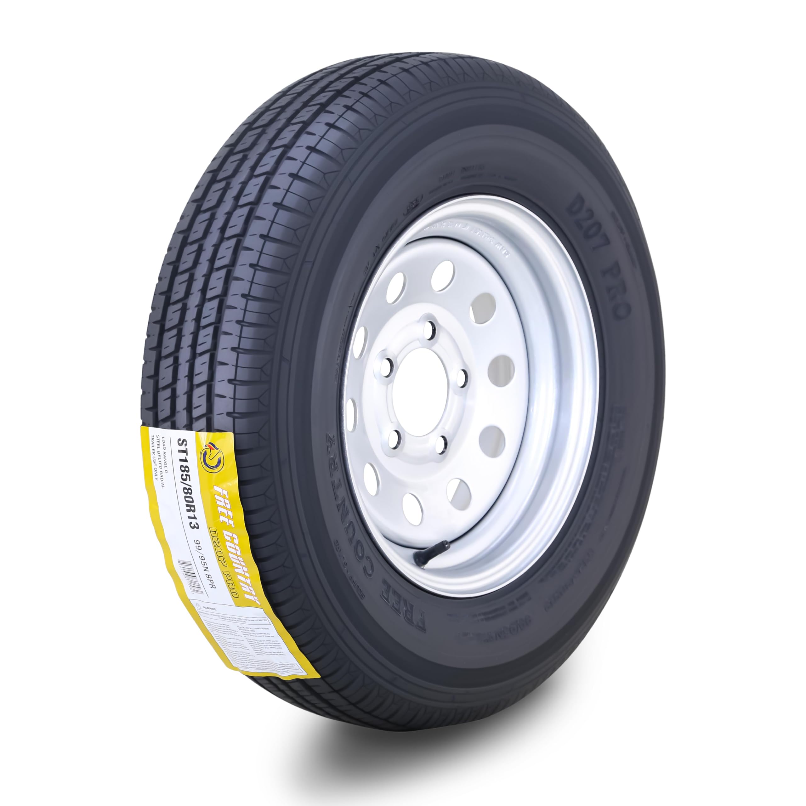 Amazon.com: Free Country Trailer Tire Wheel Assembly ST185/80R13 8