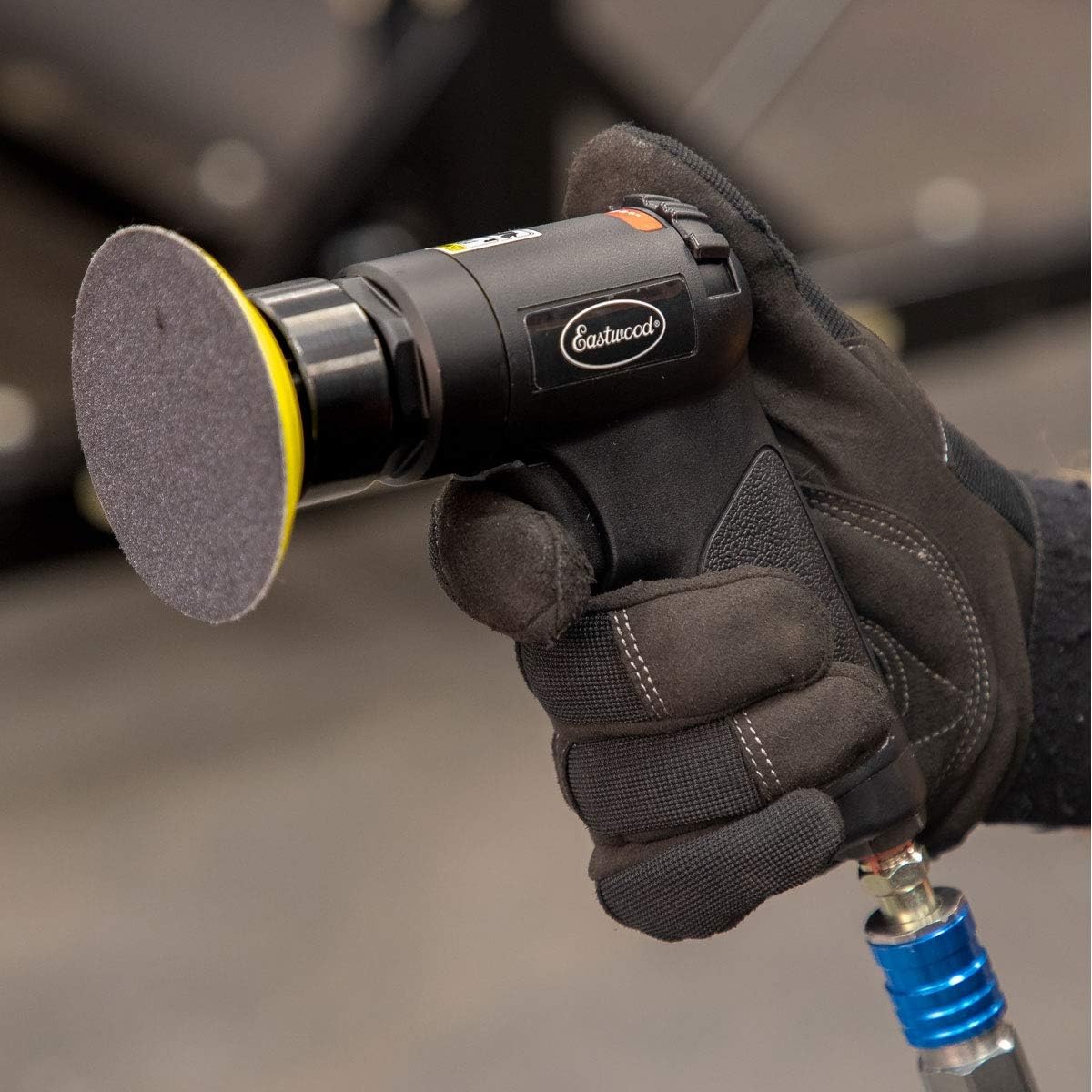 Eastwood Pistol Grip 3In Composite Orbital Sander Comfort Durable Lightweight