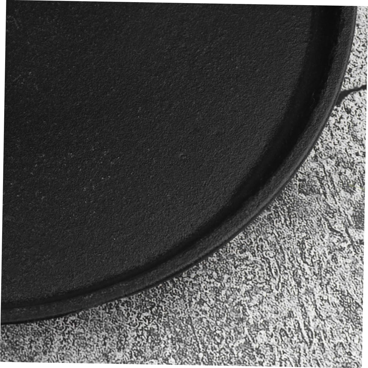 1Pc Non Stick Cast Roasting Tray for Barbecue and Teppanyaki Round Baking Pan for Frying and Roasting Easy to Clean and Transfer