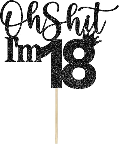 Decoración para tarta de cumpleaños de 18 años, decoraciones de cumpleaños de Time To Adulto, saludos a los 18 años, divertidas decoraciones de