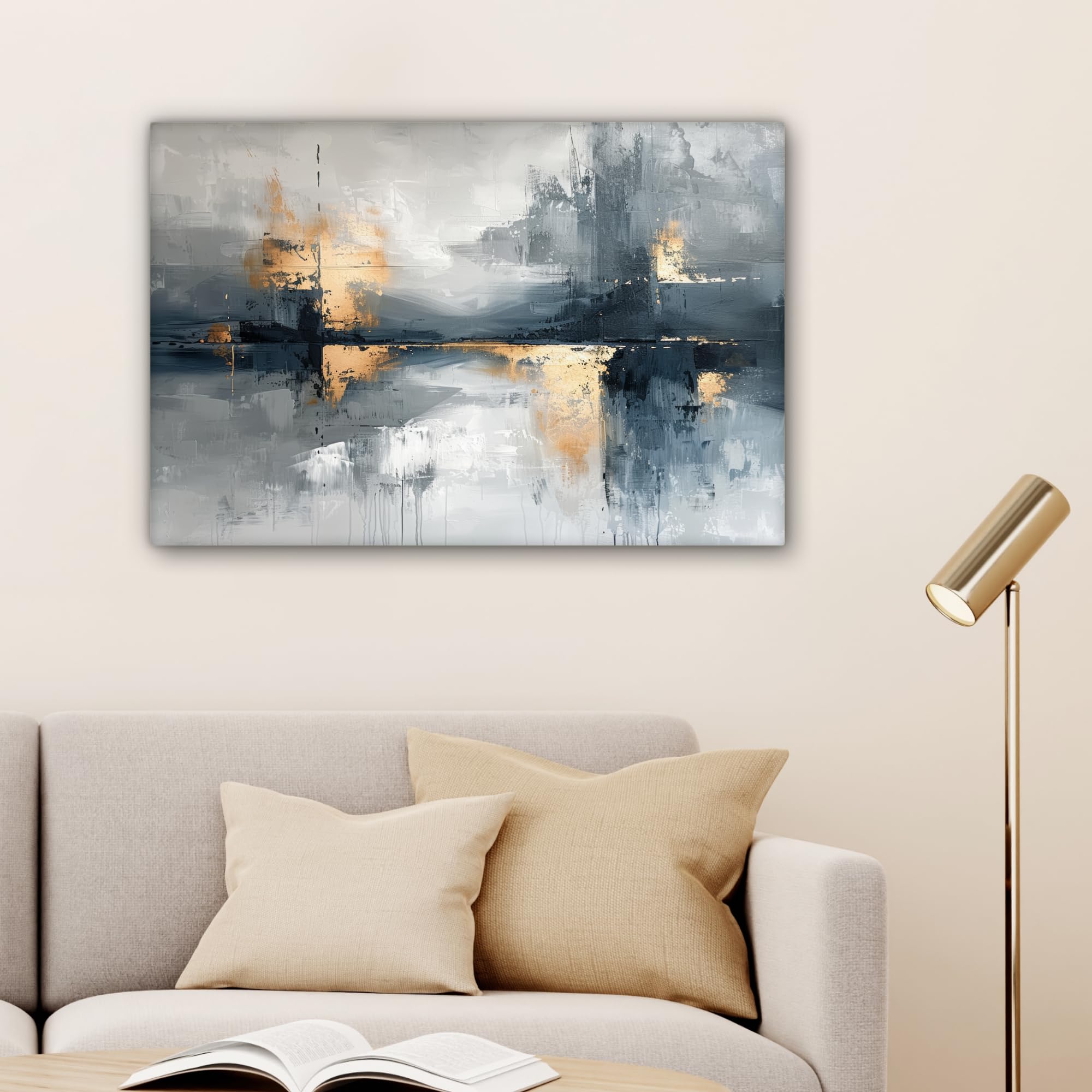 Canvas Schilderij 80x120 Cm - Wanddecoratie Meisje Met De Parel Johannes Vermeer Goud 80x120 Cm Wanddecoratie
