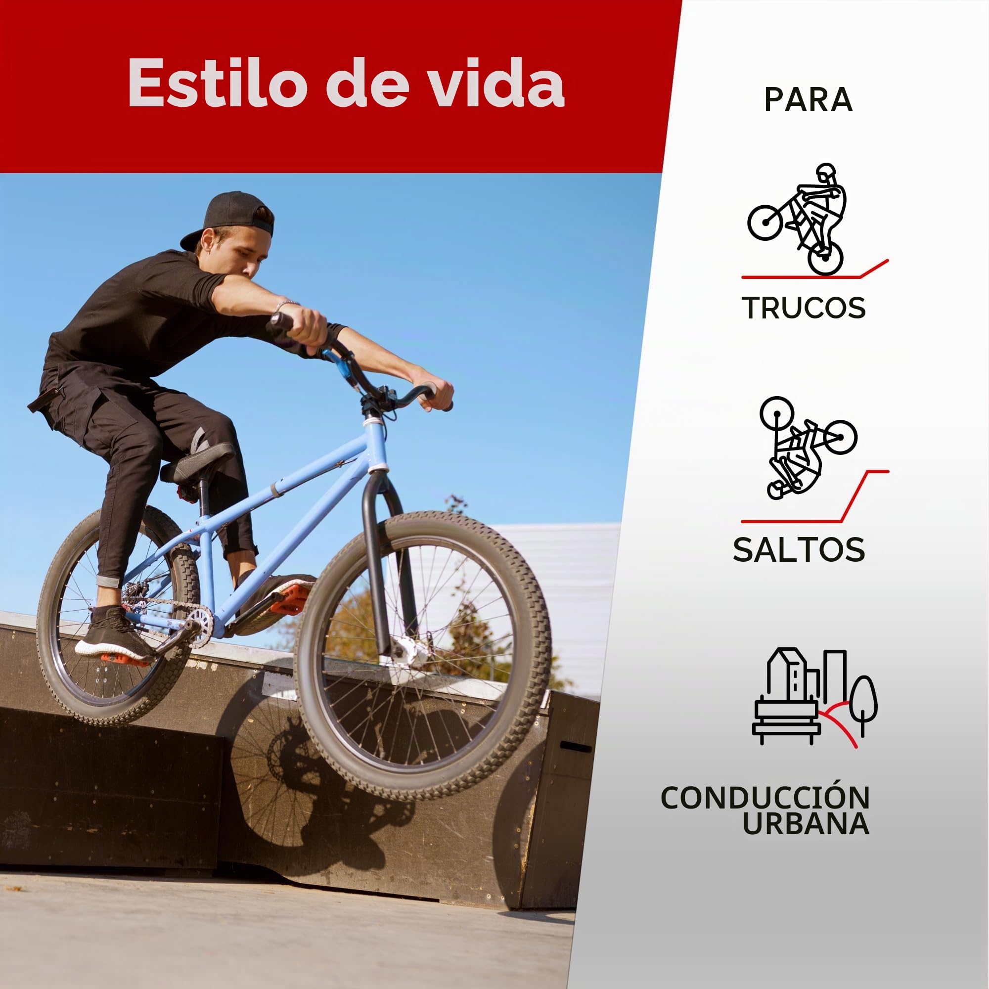 Fincci Cubiertas Bicicleta 20 x 1.75 Pulgadas - Par Plegables Neumaticos BMX 47-406 con 2X Camara de Aire Schrader, Gomas 20" para de Niño Adolescentes y Adulto, Montaña, Eléctrica y Bici Carretera
