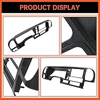 Vista 5 de ECOTRIC Panel de salpicadero doble din compatible con 1995-2002 GMC Sierra Chevy Silverado C/K camión SUV Suburban cubierta completa de consola