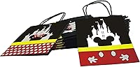 Vista 6 de MOAXMOA Bolsas de regalo de castillo, bolsas de papel con asa para cumpleaños, baby shower, temática de Mickey Minnie, suministros de decoración