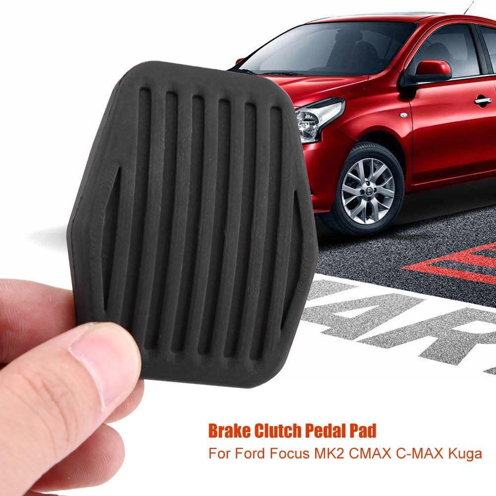Brake Pedal Rubber, Automatic Pedal Cover Brake Clutch Pad Fit for Focus MK2 CMAX Kuga 1234292 3M512457CA