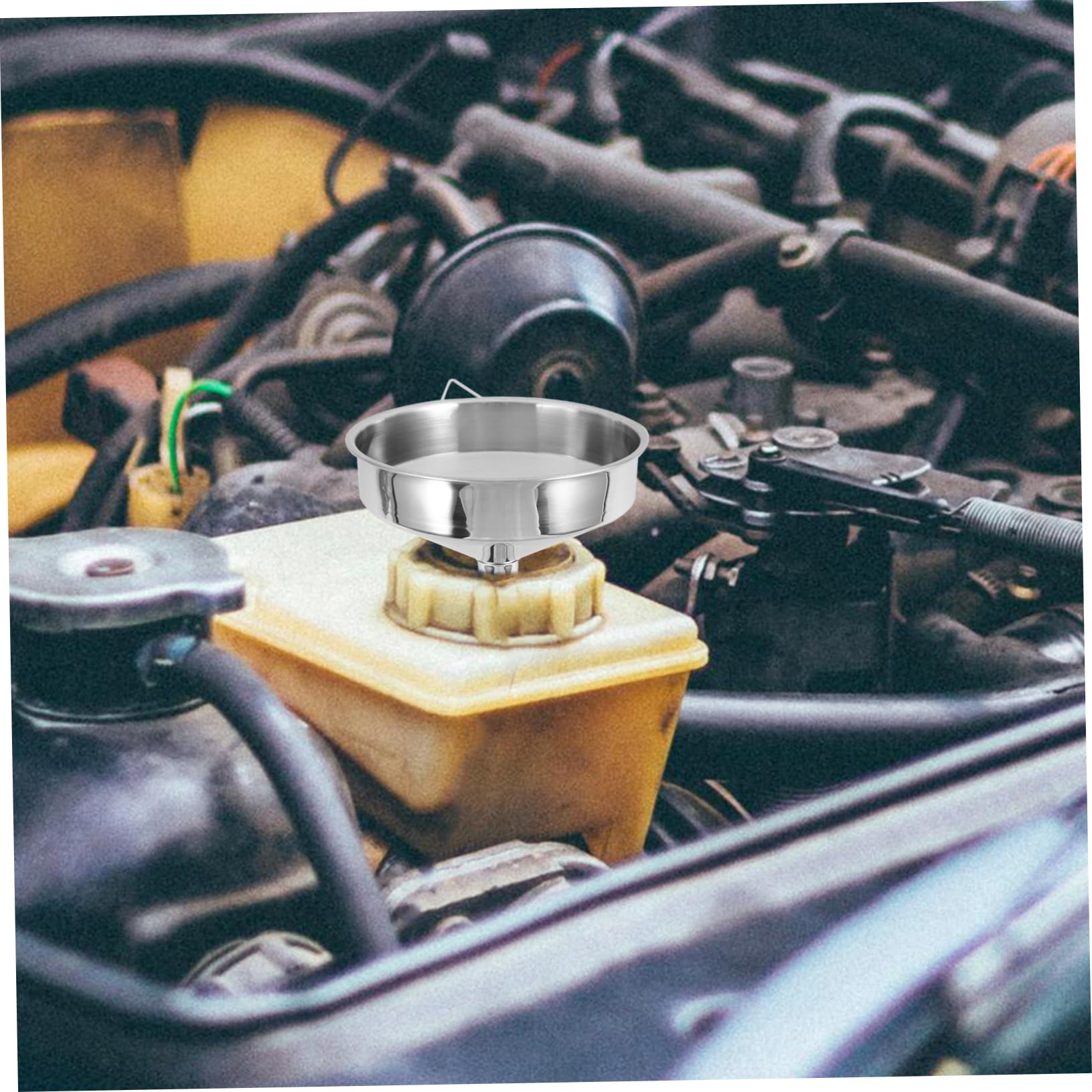 MAGICLULU 3 Stück Verdickter Edelstahltrichter Gas Tank Trichter Ölübertragungstrichter Öltrichter Trichter aus Edelstahl Gastrichter für Autos Autozubehör Rostfreier Stahl Silber