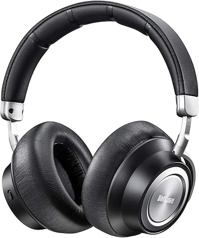 Active Noise Cancelling Headphones, Boltune 2019 Upgraded Bluetooth Headphones with Microphone/Deep Bass Wireless Headphones Over-Ear, Protein Earpads 30H playtime for Travel Work TV PC Cellphone