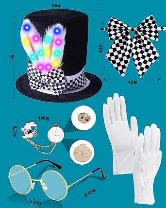 Easter Bunny Hat Magic Top Hat for Halloween Easter Cosplay Magician Prop Costume Accessory