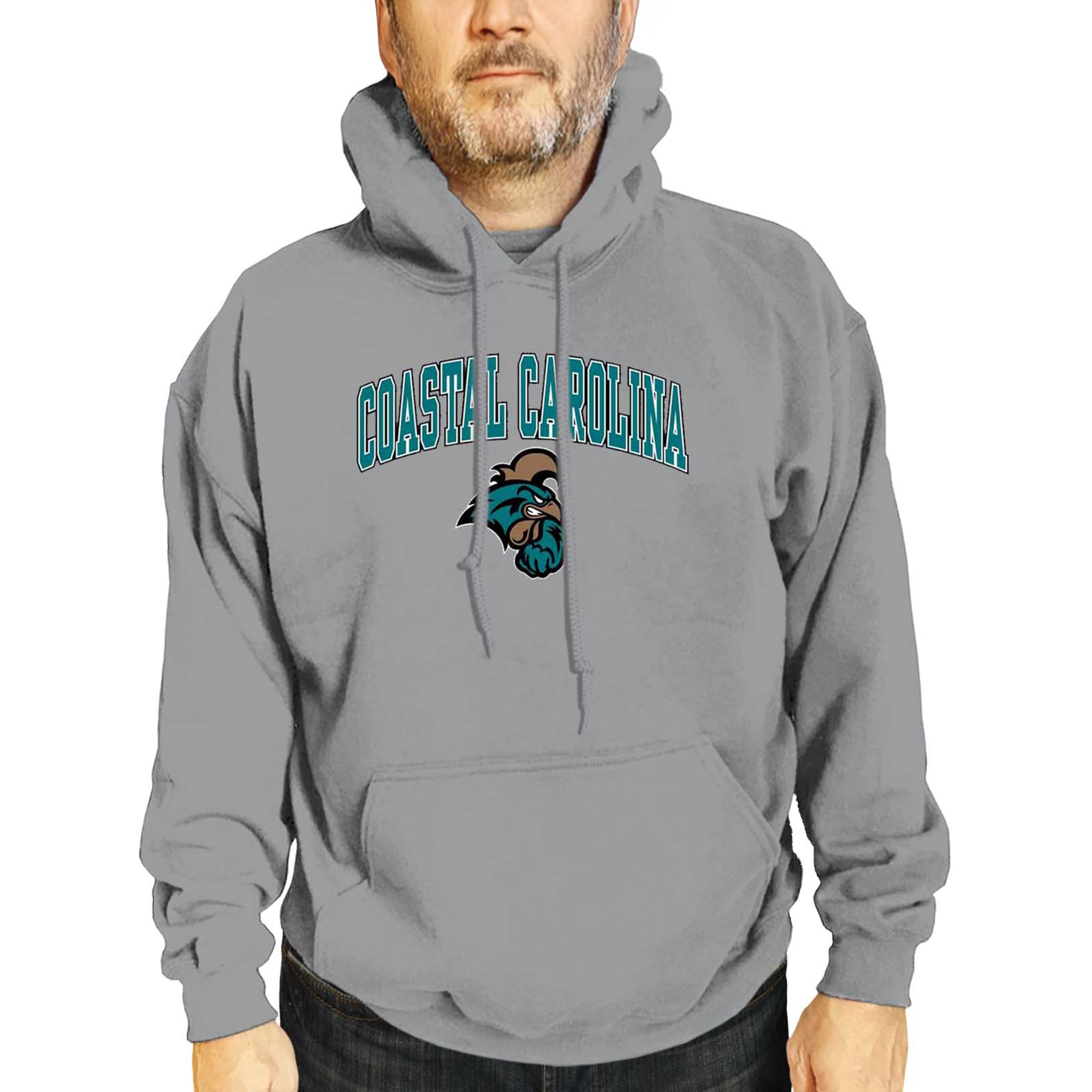 Coastal Carolina Chanticleers Hooded Sweatshirt – NCAA Gameday Unisex Pullover, Graphite, Officially Licensed - View #8