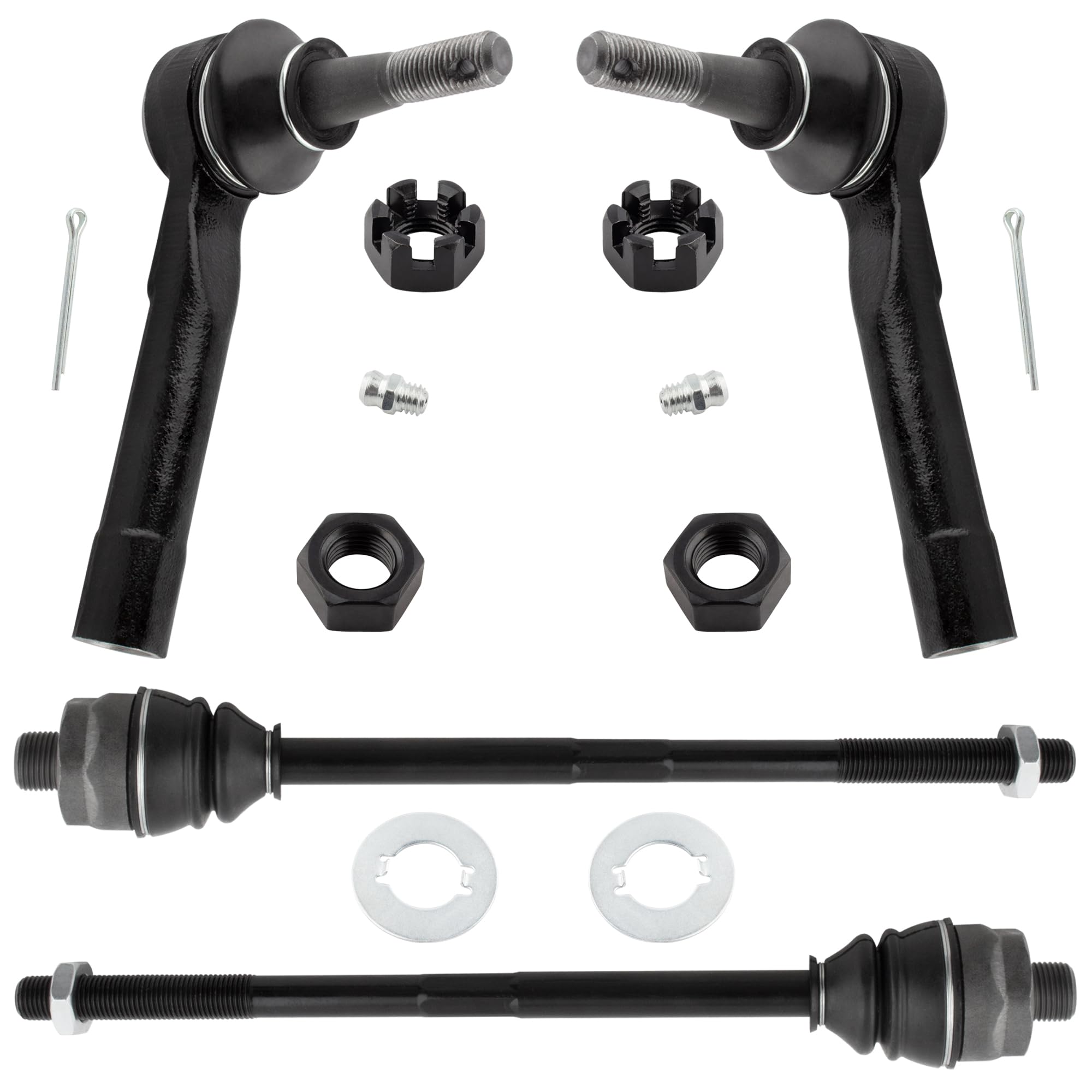 Photo 1 of MYSMOT ES3488 ES3493 Front Inner & Outer Tie Rod Ends Suspension Kit for Chevrolet Avalanche 2002-2006 Silverado Sierra 1500 1999-2006 GMC Yukon XL Suburban 1500 2000-2006 Tahoe Yukon 2001-2006