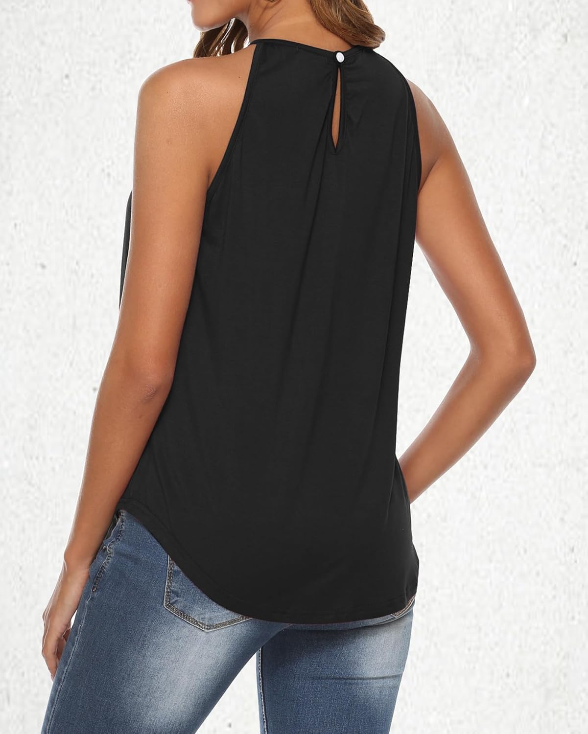 Bluetime Halter Tops for Women Sexy Sleeveless Lace Crochet Dressy Flowy Tank Top Cute Summer Shirts - Image 4