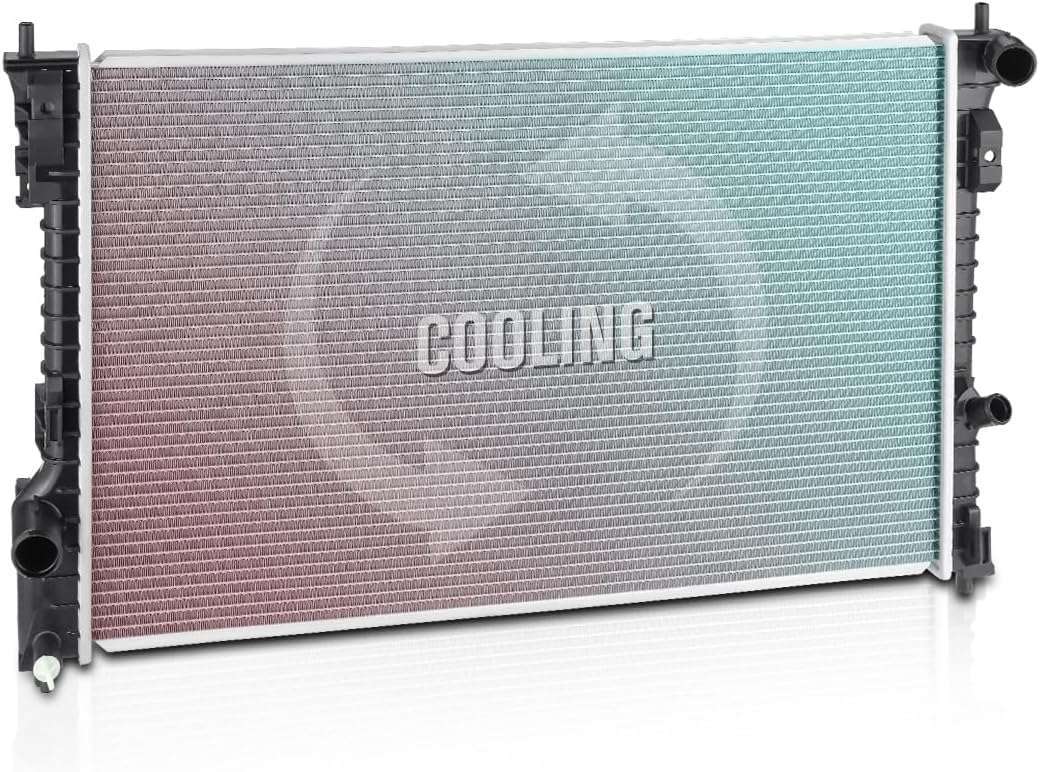 DPI-13185 Aluminum Core Cooling Radiator Compatible with 10-19 Ford Explorer Flex/Lincoln MKT 3.5L 3.7L w/Tow Package