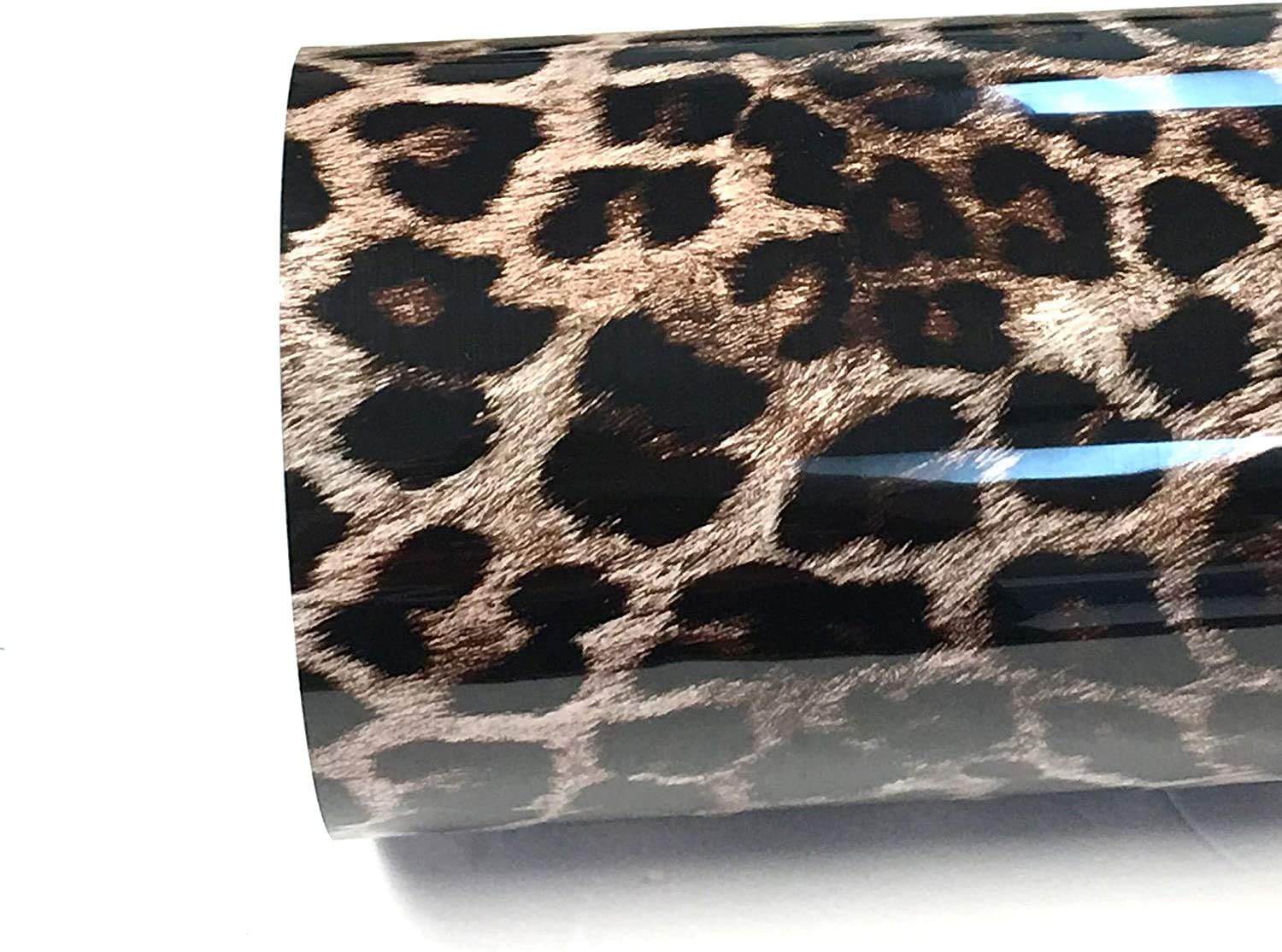 XhuangTech Car Body Leopard Pattern Vinyl Wrap Stickers Film Sheet DIY Sticker Film (196.8" x 60")