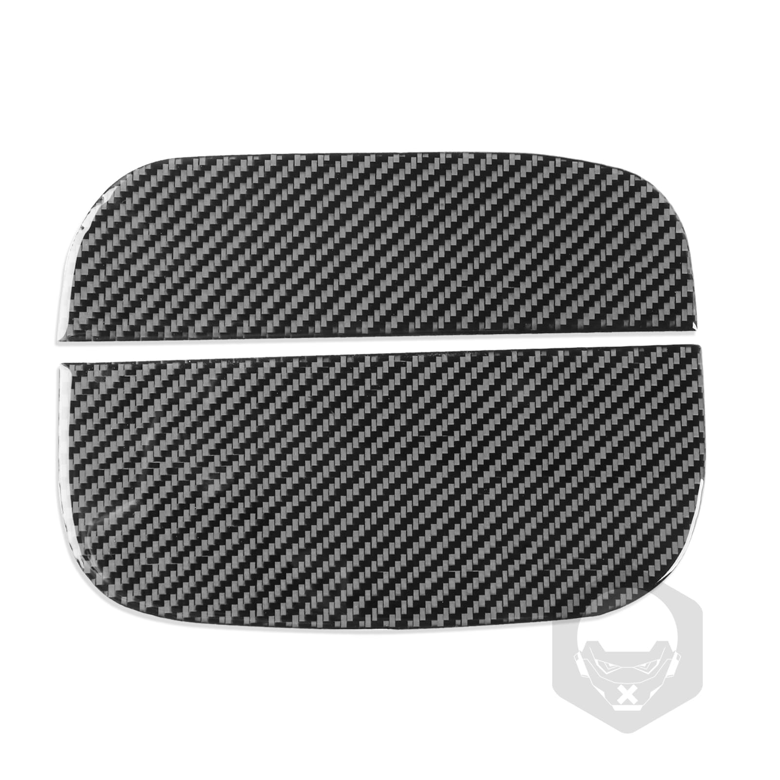 Car Fuel Tank Gas Cap Trim Cover Panel Premium Sticker Real Quality Soft Carbon Fiber Exterior Trim Compatible with Hyundai Kona/Encino 2018 2019 2020 2021 2022 2023 Accessories Black