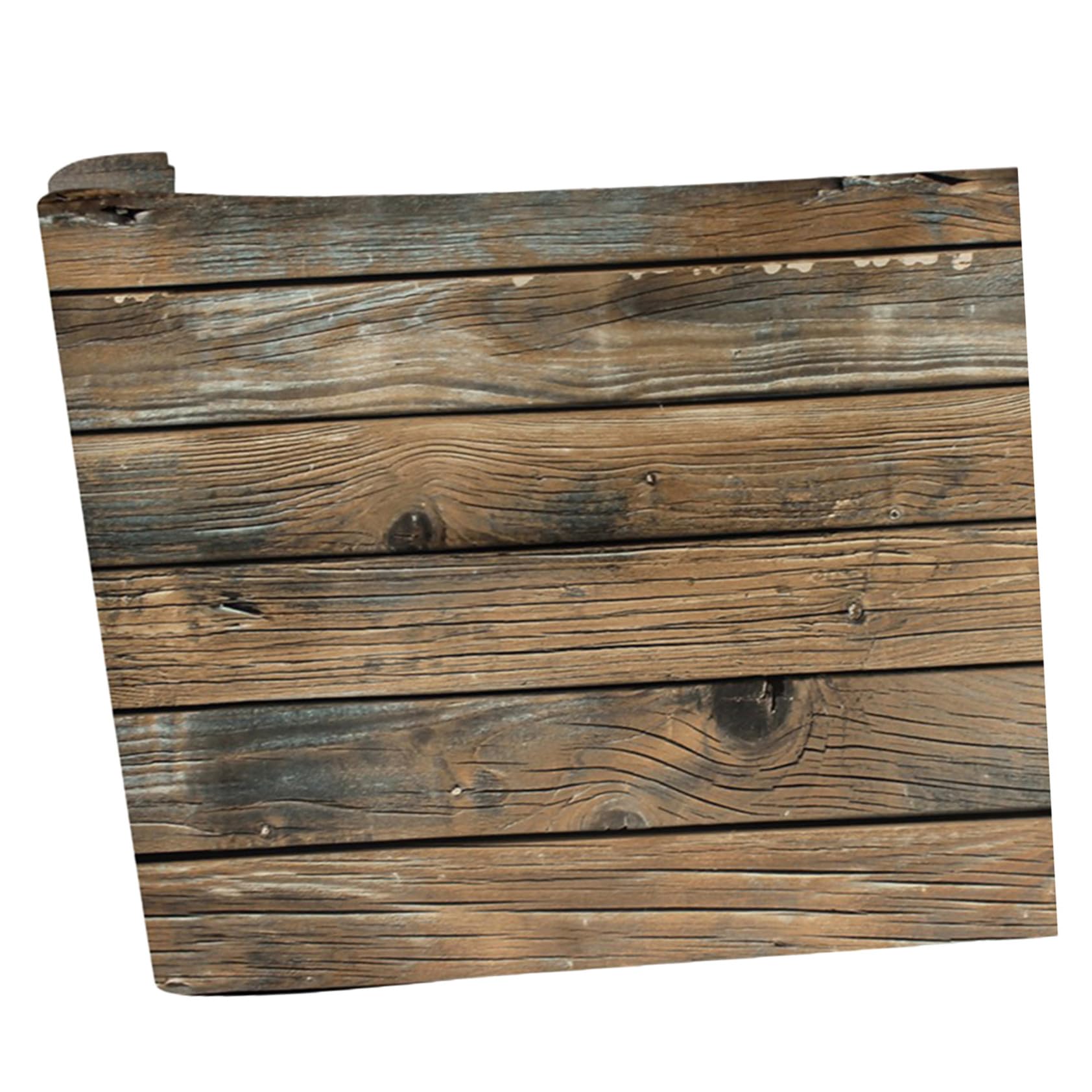 Papier peint effet bois 3d amovible et autocollant noir pvc