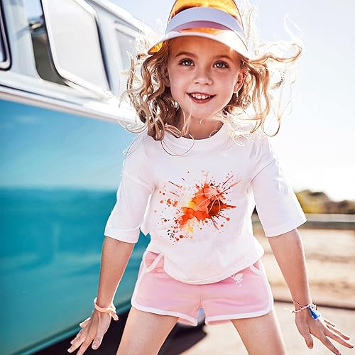 Miniatura 3 de DoreenBow Paquete de 12 hojas de vinilo termotransferible de acuarela HTV con patrón de camuflaje, vinilo PU teñido anudado para planchar en