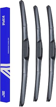 Vipa Car Parts Premium Wiper Blade Set | Fits HONDA CIVIC MK 9 Hatchback Jan 2012 to Dec 2017 | All-Weather Performance | Durable, Streak-Free Windshield Wipers | Easy Installation