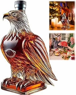 Vueeze Eaglory, Sherum Eaglory, Unique Whiskey Eagle Glass Decanter, Funny Whiskey Eagle Bottle, 2025 Eagle Whiskey Bottle Funny Whiskey Decanter Eagle, Whiskey Decanter Sets for Men (1pcs)