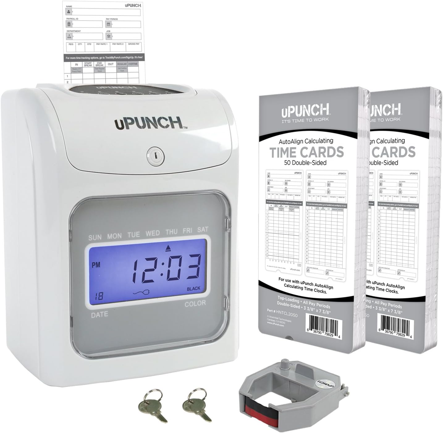 Calculating uPunch Starter Time Clock Bundle with 100
