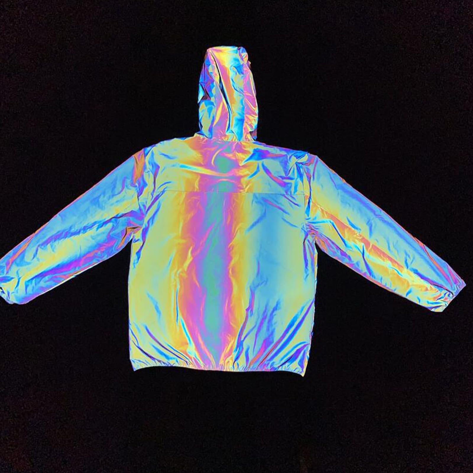 Chaqueta reflectante de alta visibilidad para ropa de exterior cálida de talla grande con bolsillos para