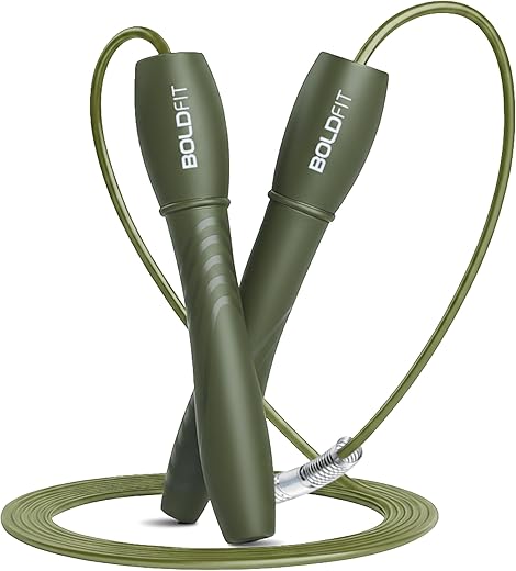 Boldfit Skipping Rope for Men and Women Jumping Rope With Adjustable Height Speed Skipping Rope for Exercise, Gym, Sports 