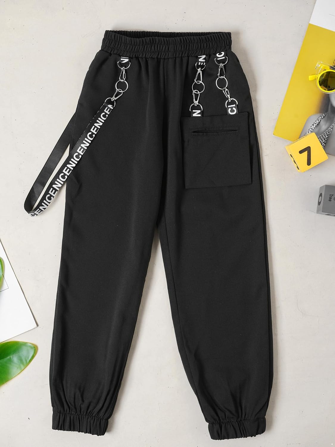 JanJean Kids Girls 2Pcs Active Tracksuit Long Sleeve Crop Top with Athletic Trousers Set for Workout Sports Dancewear
